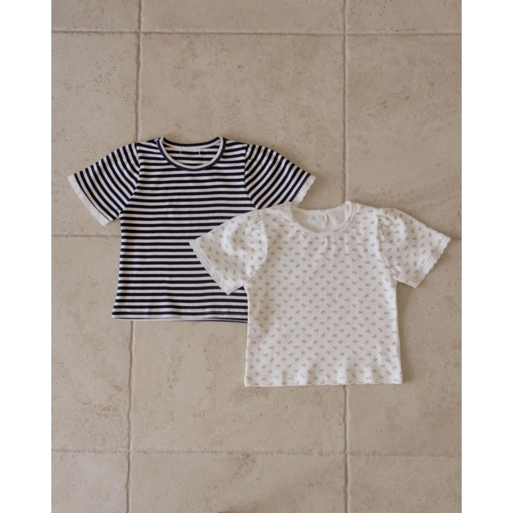 Momo Ann 夏季拼接布蕾絲上衣-細節圖7