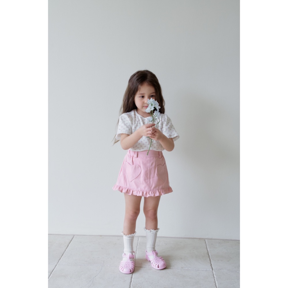 Momo Ann 夏季愛心口袋短裙-細節圖4