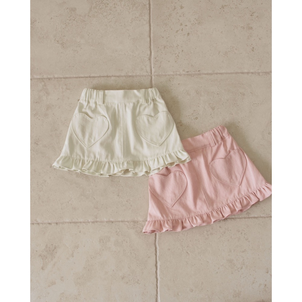 Momo Ann 夏季愛心口袋短裙-細節圖8