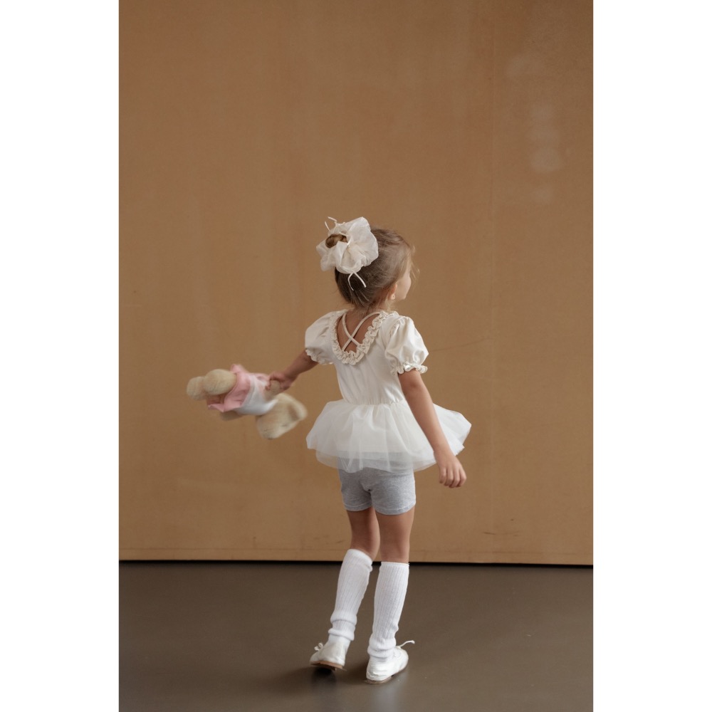 Momo Ann 夏季荷葉領拼接沙上衣-細節圖7