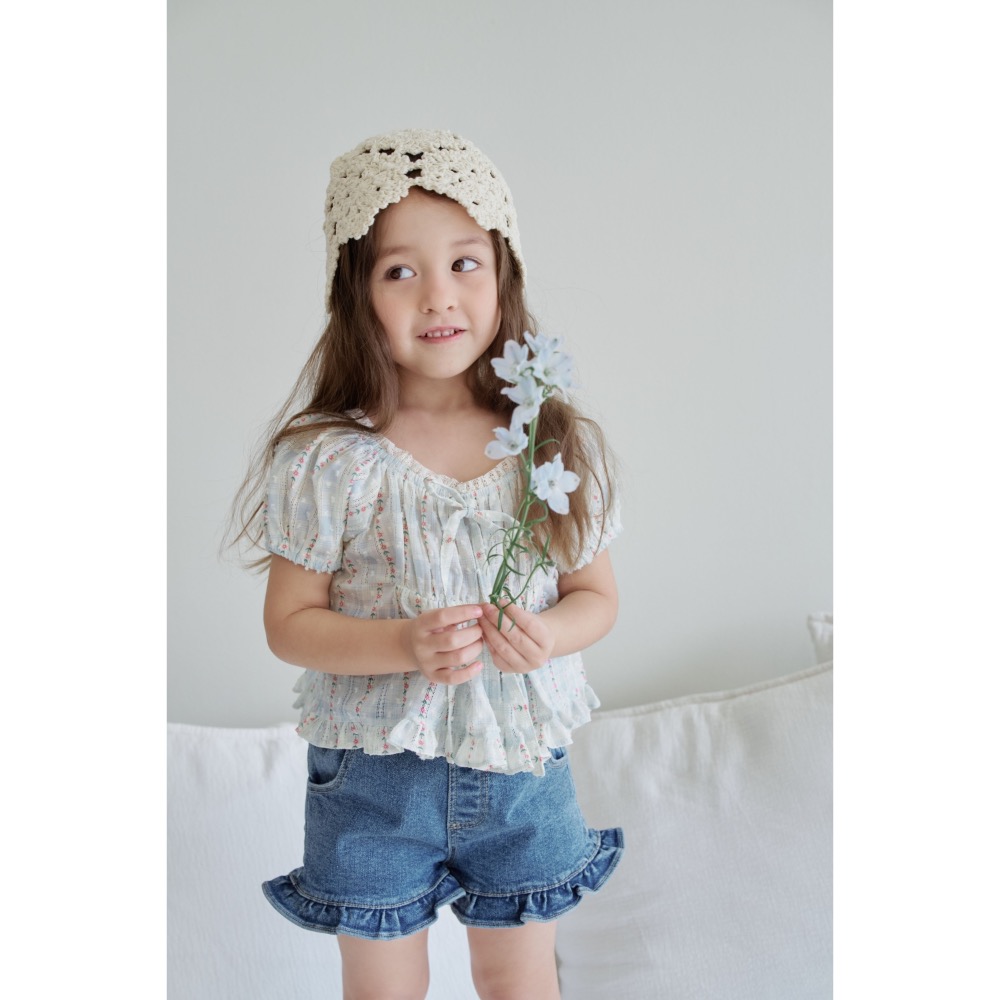 Momo Ann 夏季復古娃娃裝上衣-細節圖2