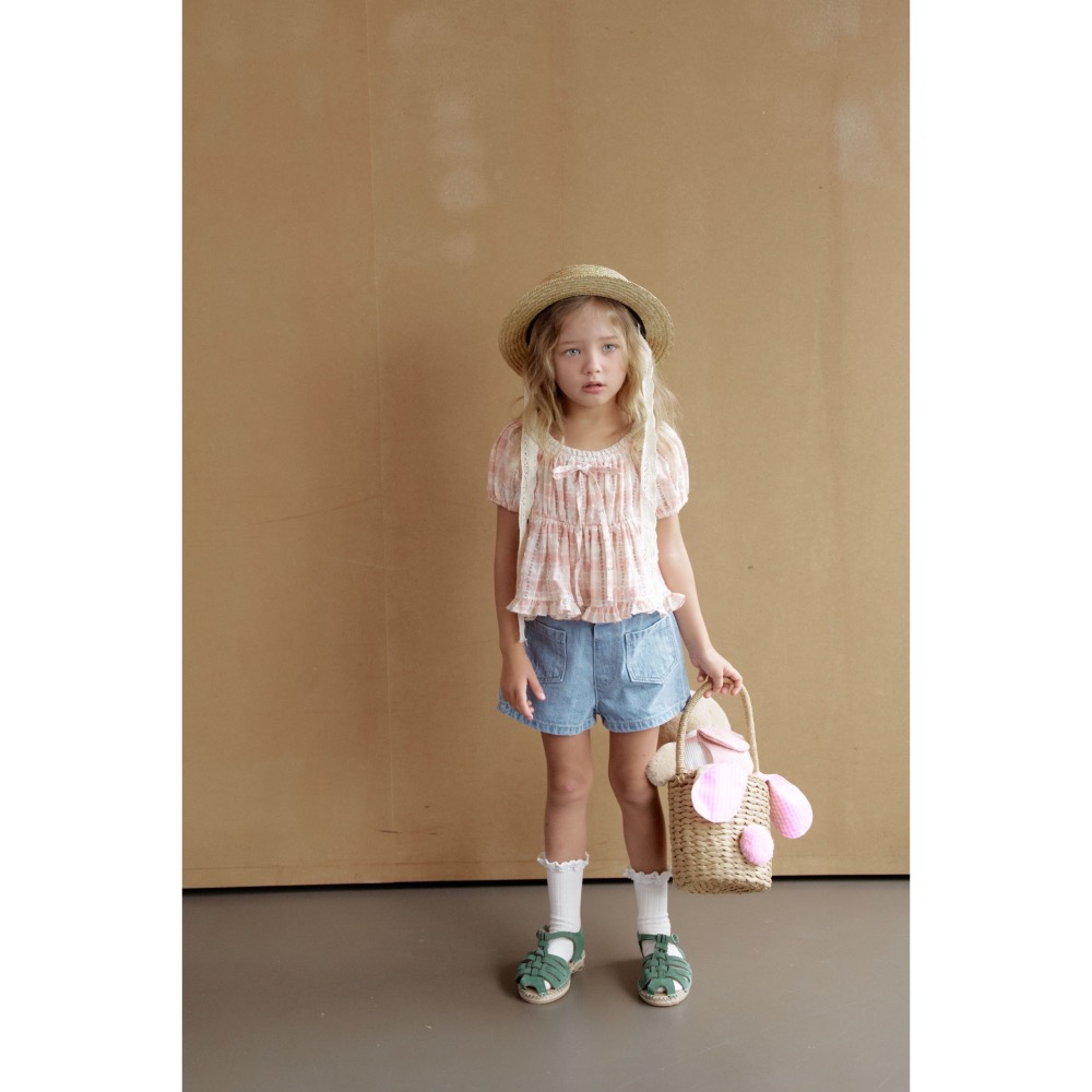 Momo Ann 夏季復古娃娃裝上衣-細節圖4