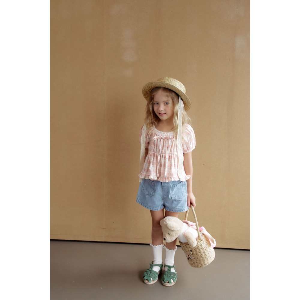 Momo Ann 夏季復古娃娃裝上衣-細節圖5