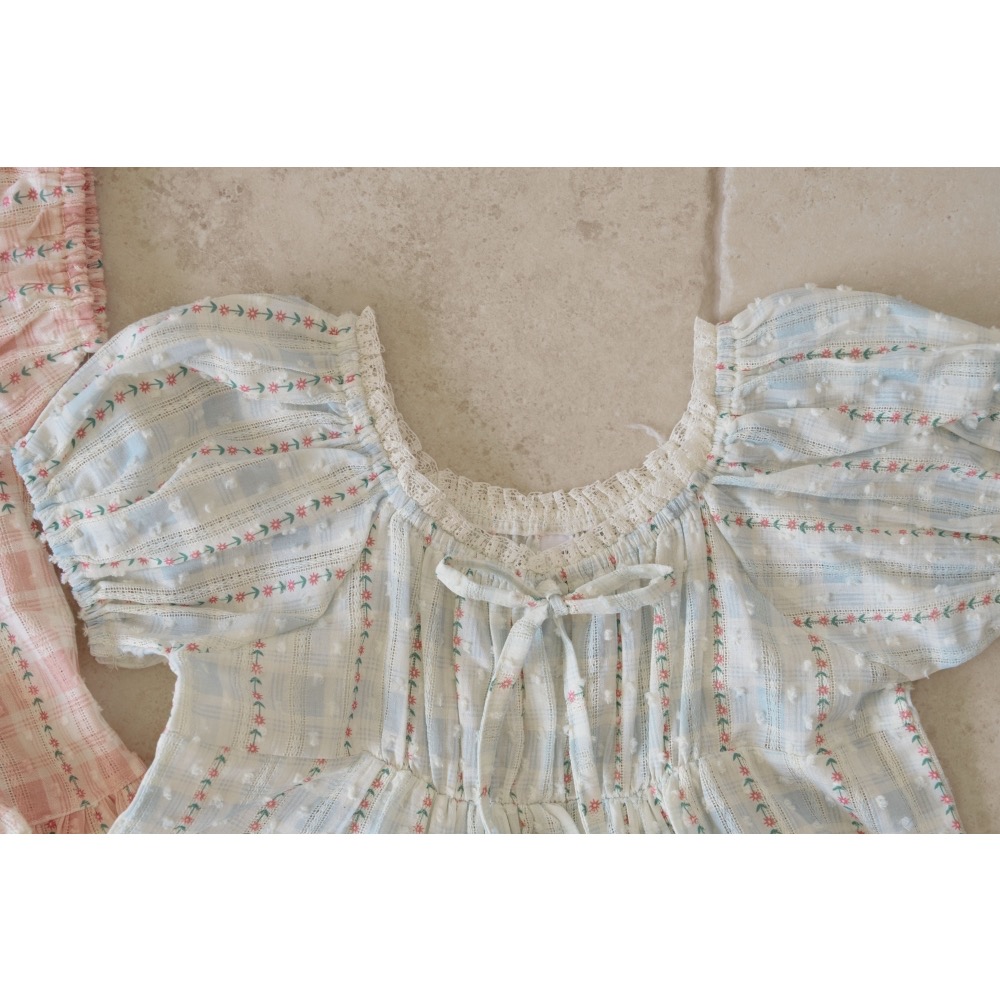 Momo Ann 夏季復古娃娃裝上衣-細節圖8