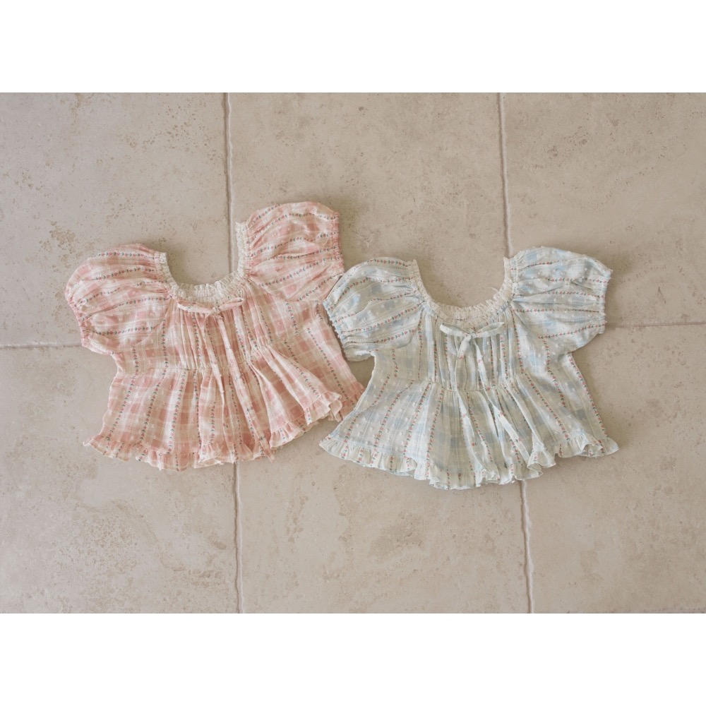 Momo Ann 夏季復古娃娃裝上衣-細節圖9