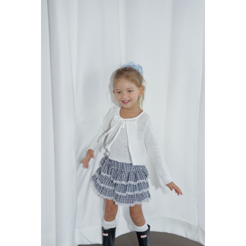 Momo Ann 夏季兩件式坑條紋上衣-細節圖2