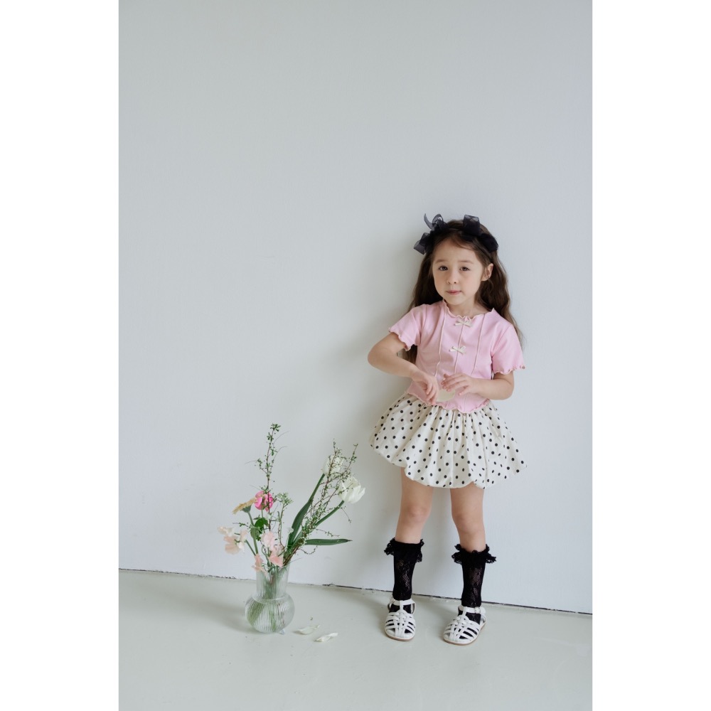 Momo Ann 夏季木耳邊蝴蝶結上衣-細節圖5