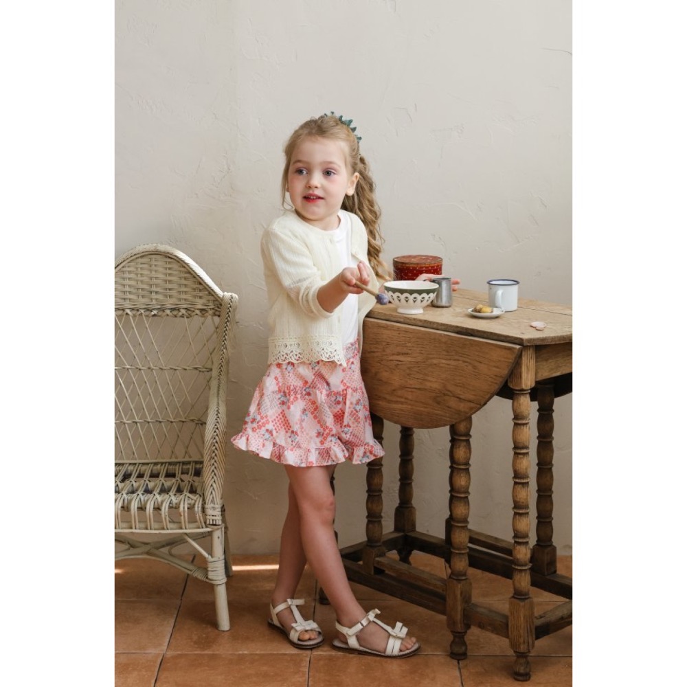 Flo 夏季雕花蕾絲針織薄外套-細節圖7