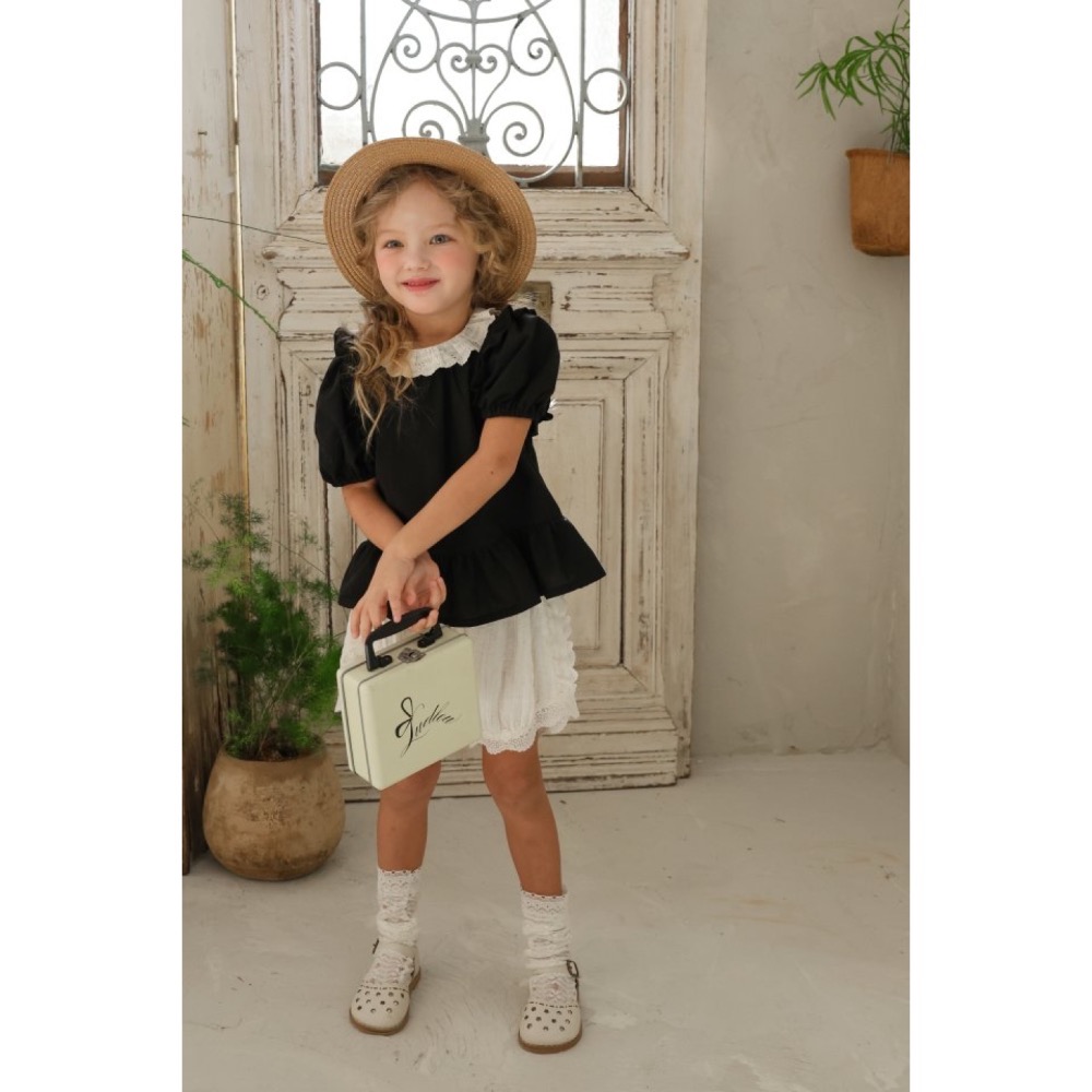 Flo 夏季公主袖荷葉設計上衣-細節圖3