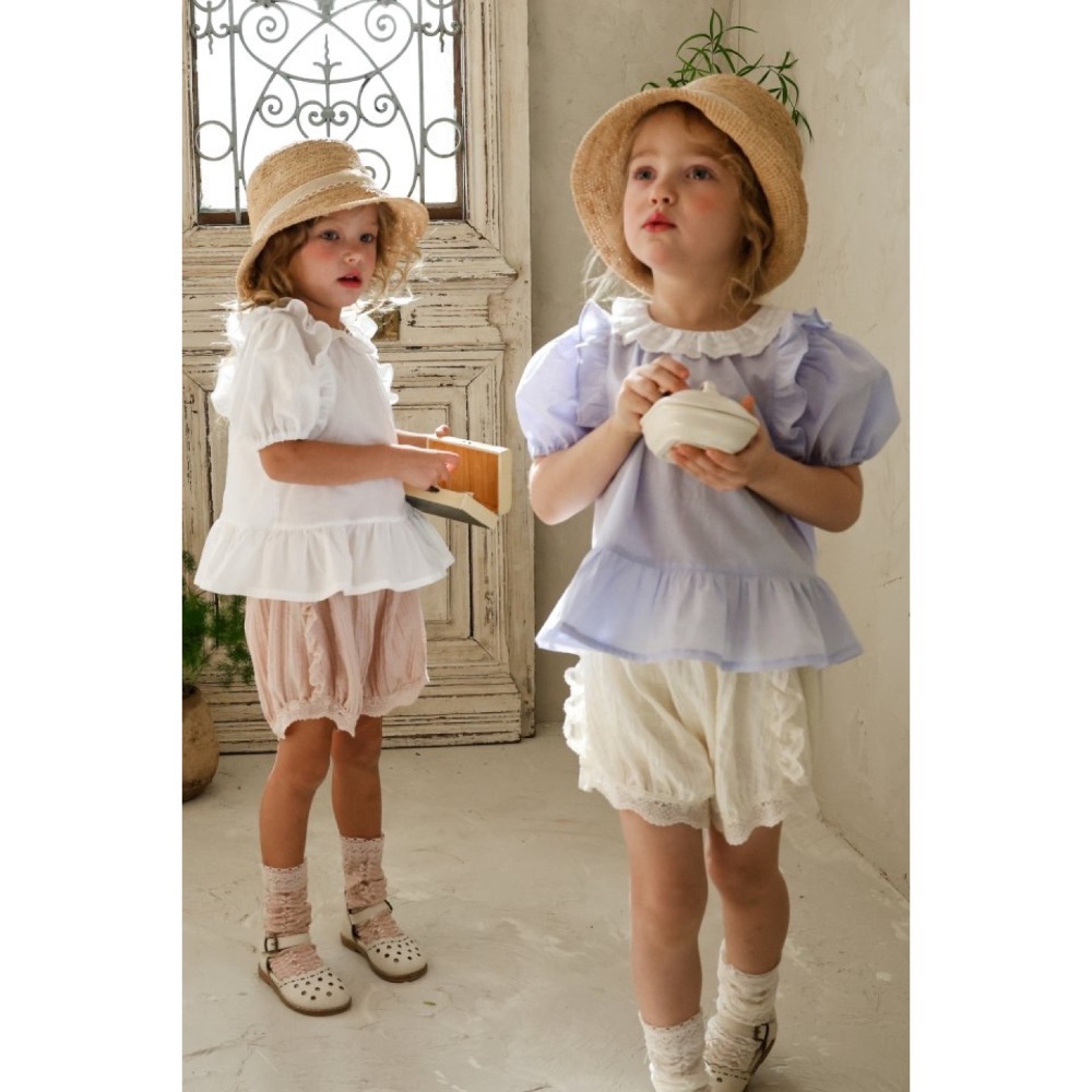 Flo 夏季公主袖荷葉設計上衣-細節圖5