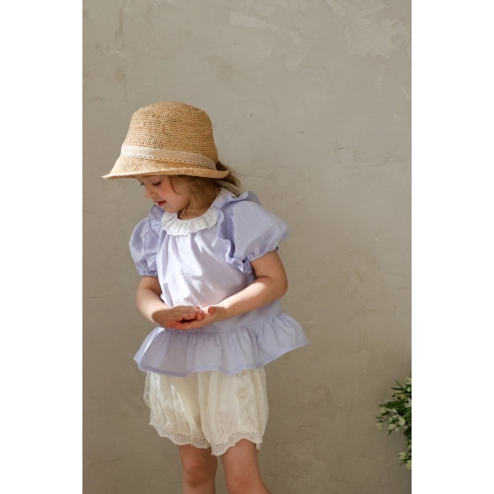 Flo 夏季公主袖荷葉設計上衣-細節圖6