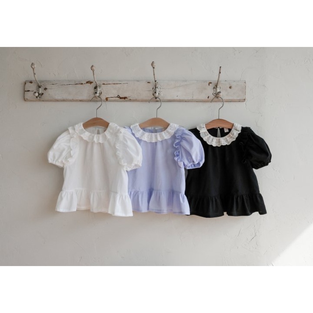 Flo 夏季公主袖荷葉設計上衣-細節圖10