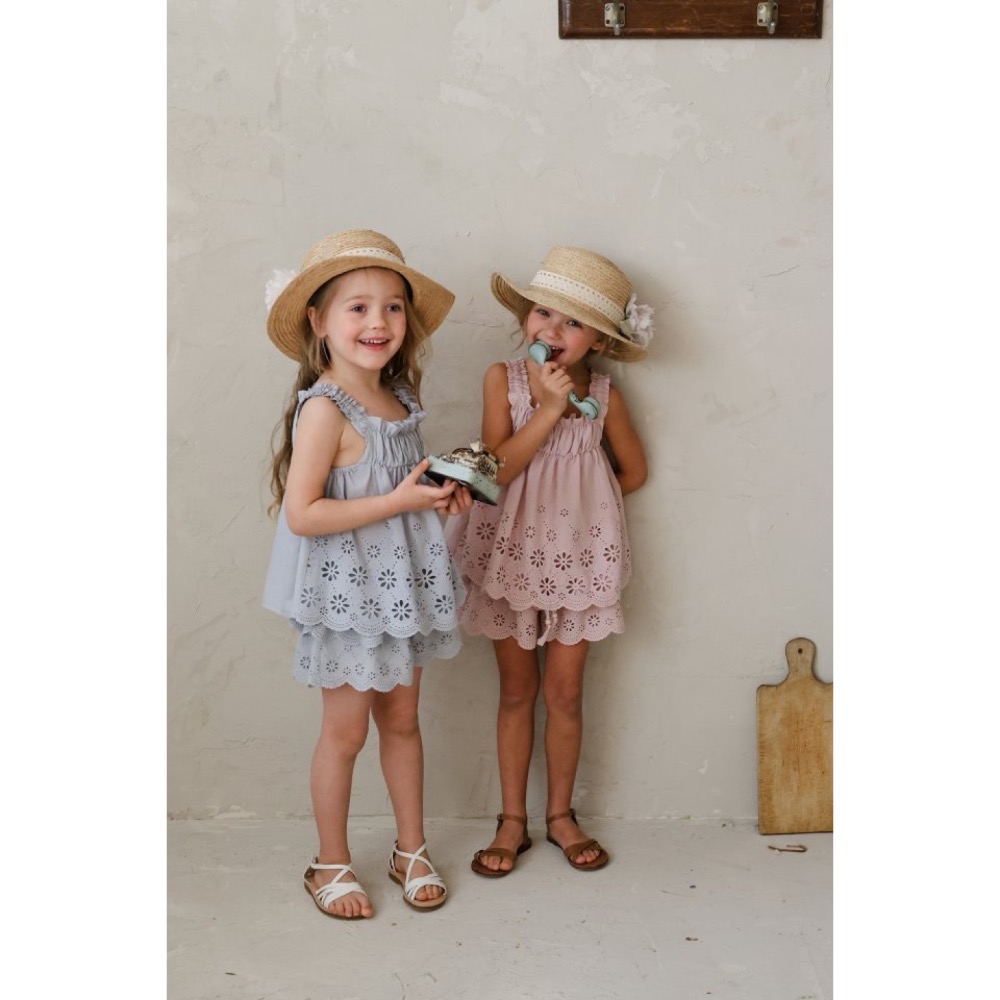 Flo 夏季鏤空雕花背心-細節圖6