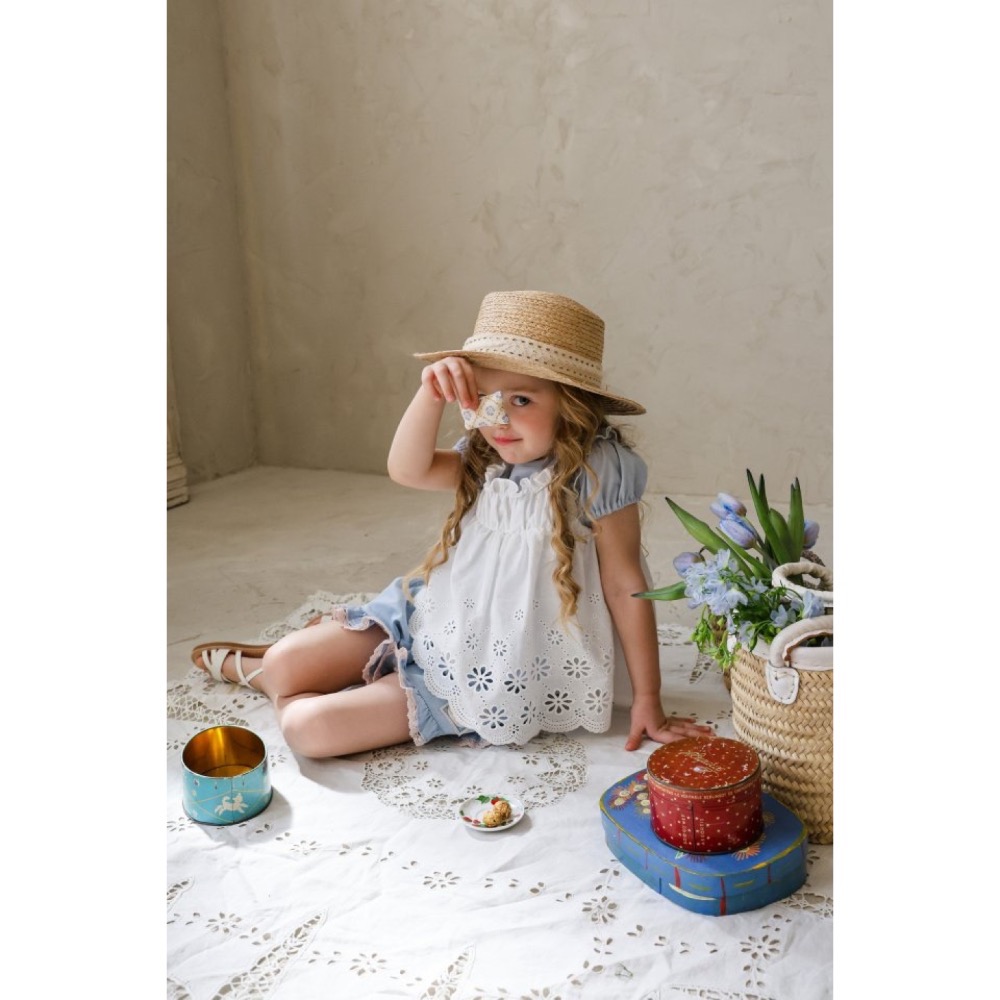 Flo 夏季鏤空雕花背心-細節圖9