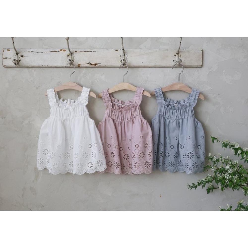 Flo 夏季鏤空雕花背心-細節圖10