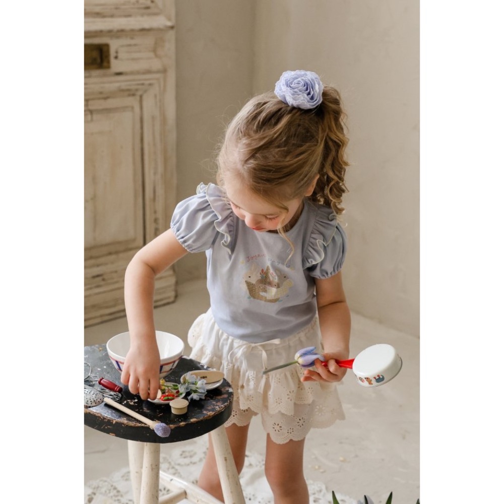 Flo 夏季兔子印花設計上衣-細節圖5