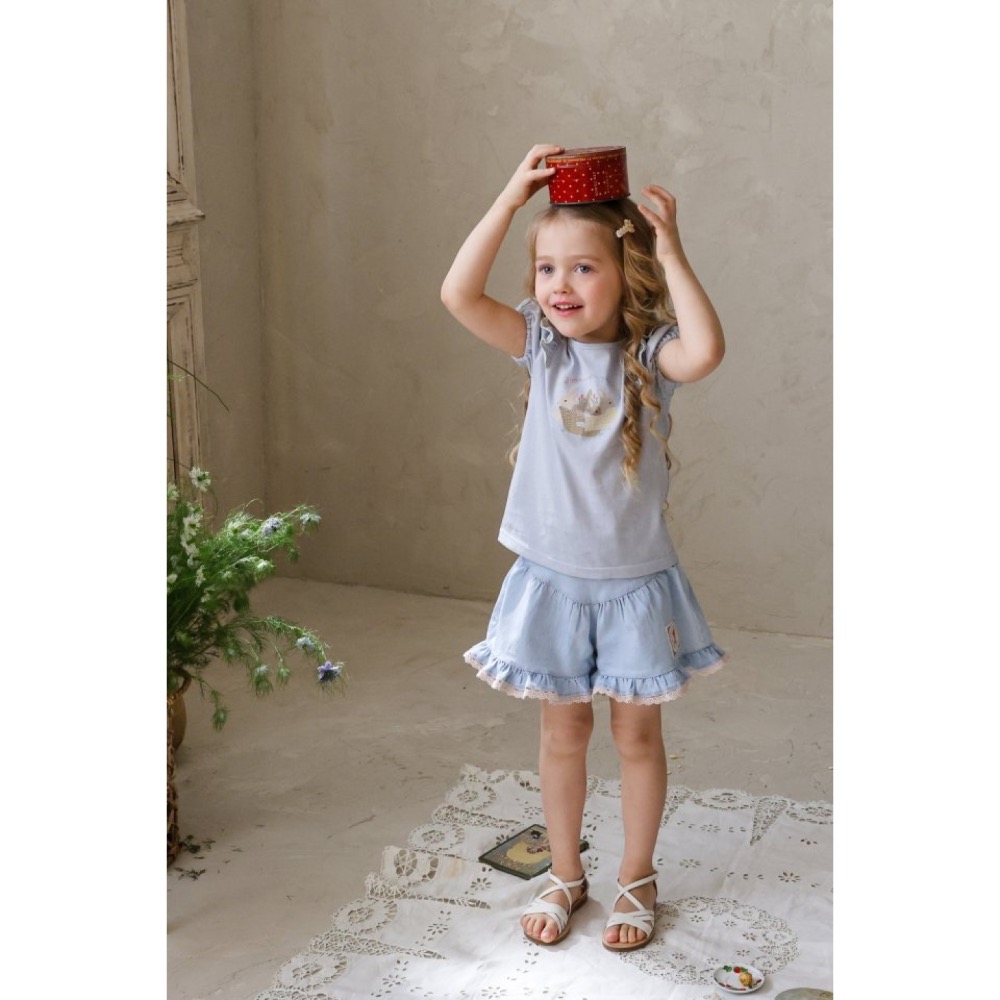 Flo 夏季兔子印花設計上衣-細節圖6