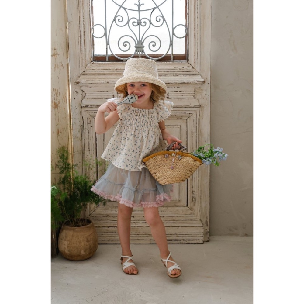 Flo 夏季復古娃娃裝上衣-細節圖4