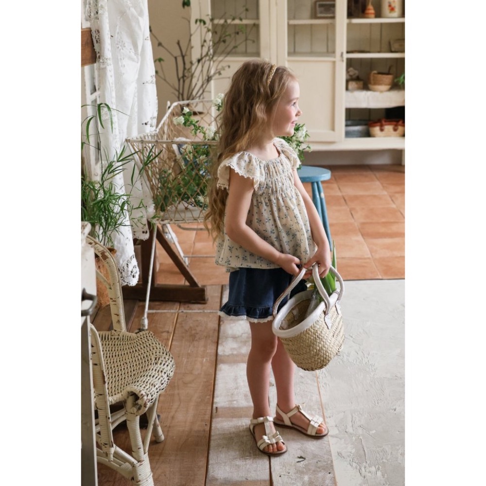 Flo 夏季復古娃娃裝上衣-細節圖5