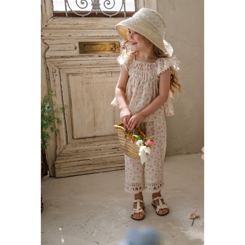 Flo 夏季復古娃娃裝上衣-細節圖6