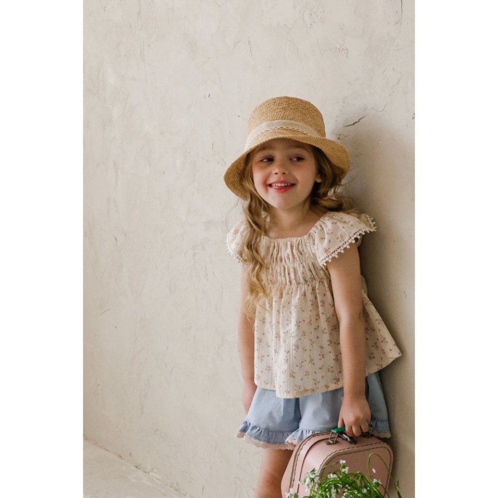 Flo 夏季復古娃娃裝上衣-細節圖7