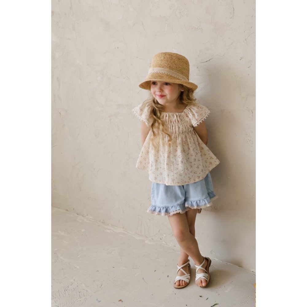Flo 夏季復古娃娃裝上衣-細節圖8