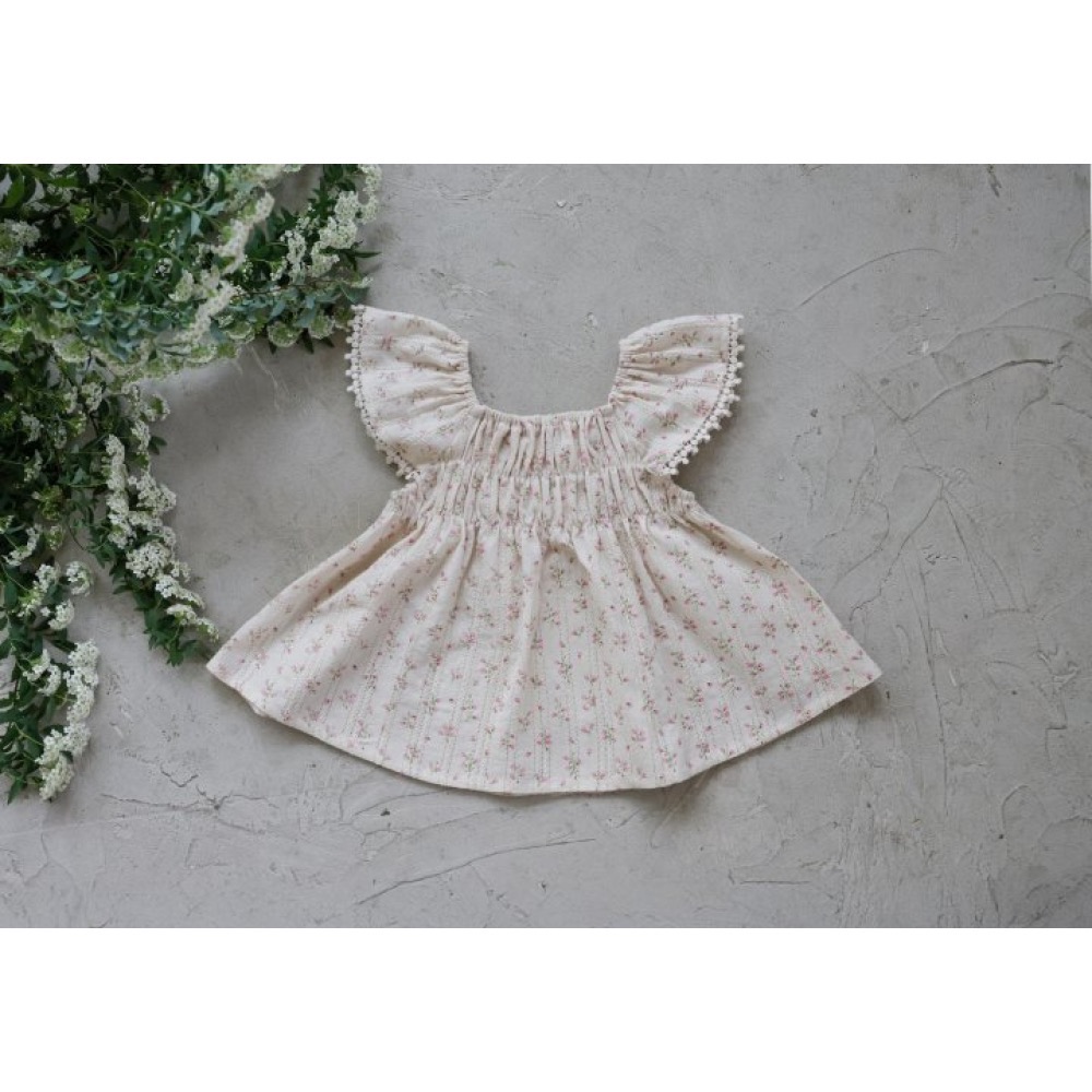 Flo 夏季復古娃娃裝上衣-細節圖9