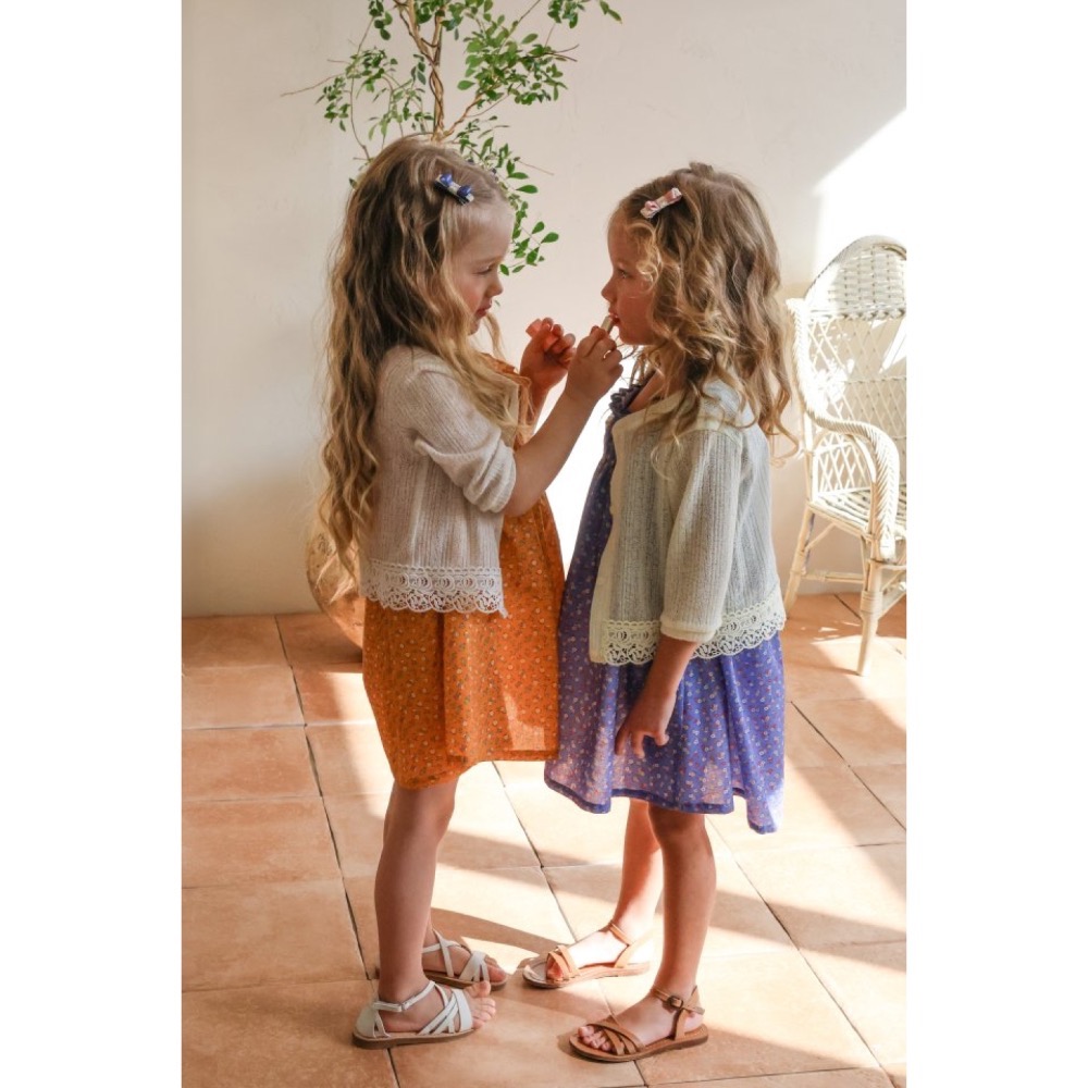 Flo 夏季飽和色碎花洋裝-細節圖7