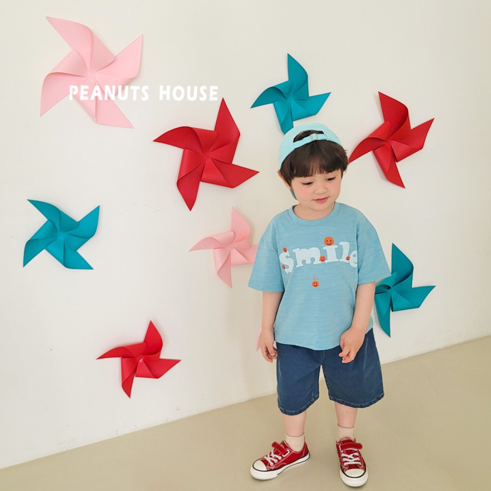 PEANUTS夏季笑臉字母T恤-細節圖4