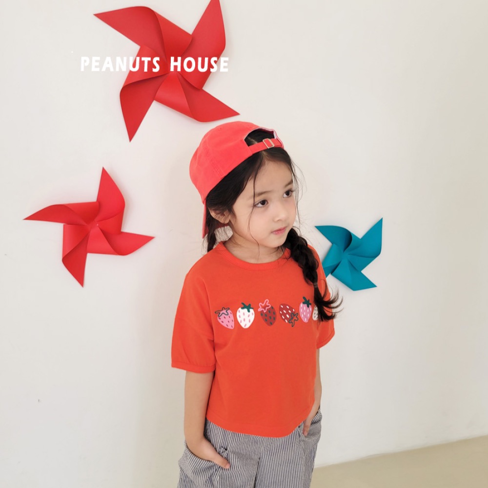 PEANUTS夏季好吃草莓T恤-細節圖2