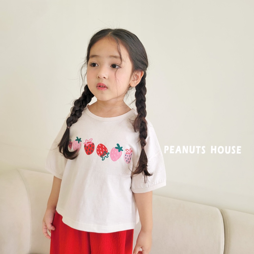 PEANUTS夏季好吃草莓T恤-細節圖3