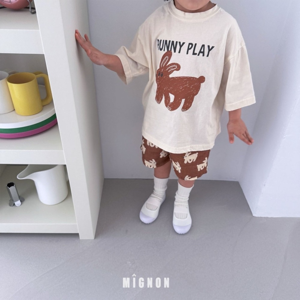 MIGNON 夏季兔子印花T-細節圖2