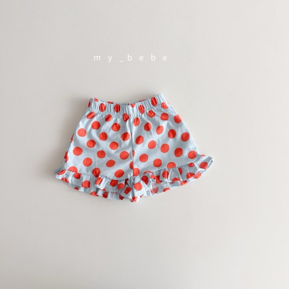 My Bebe 滿版可愛圖案荷葉短褲-細節圖3
