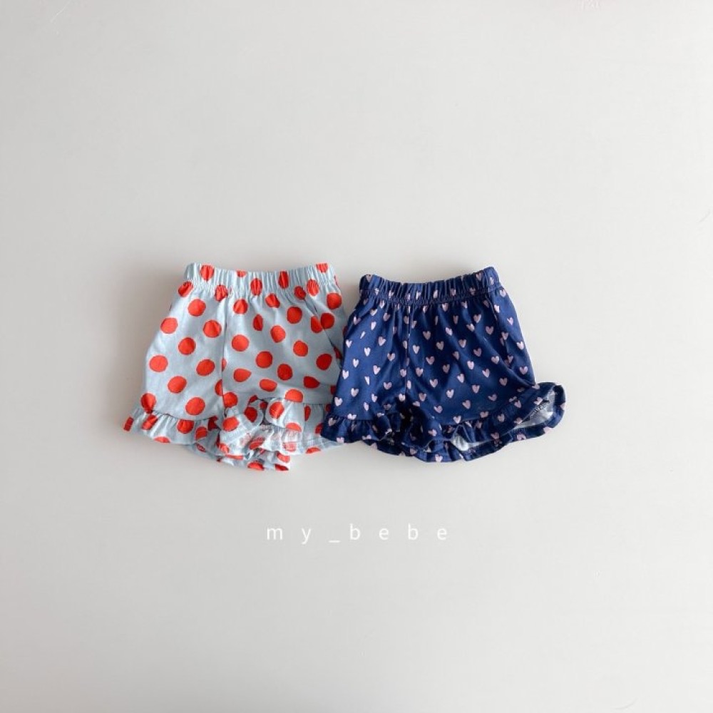 My Bebe 滿版可愛圖案荷葉短褲-細節圖5