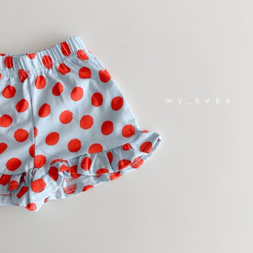 My Bebe 滿版可愛圖案荷葉短褲-細節圖9