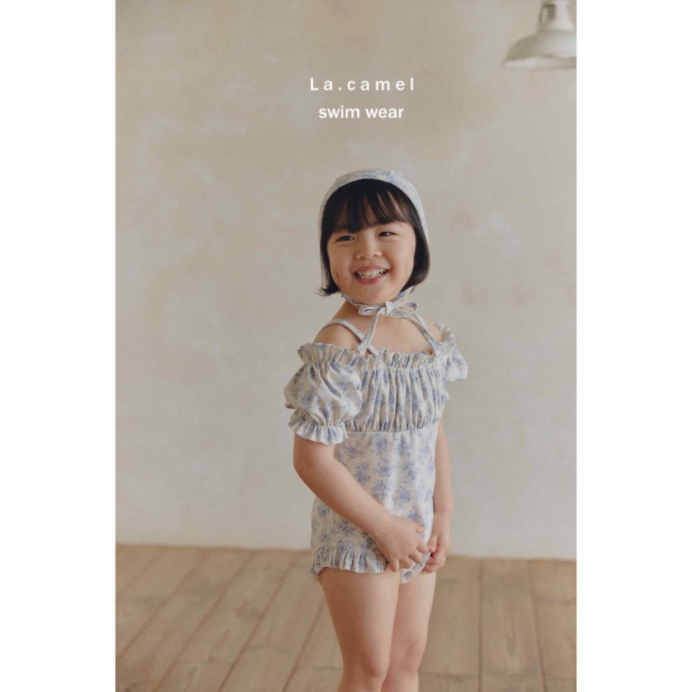 La Camel夏季復古娃娃裝設計泳裝-細節圖3