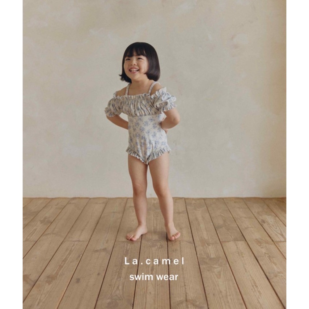 La Camel夏季復古娃娃裝設計泳裝-細節圖4