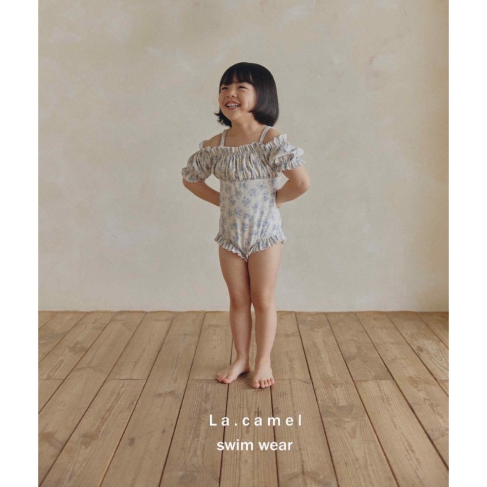 La Camel夏季復古娃娃裝設計泳裝-細節圖5
