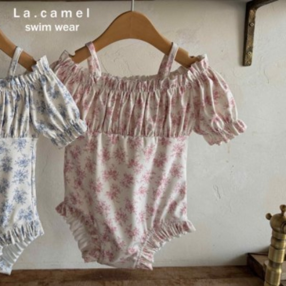 La Camel夏季復古娃娃裝設計泳裝-細節圖7