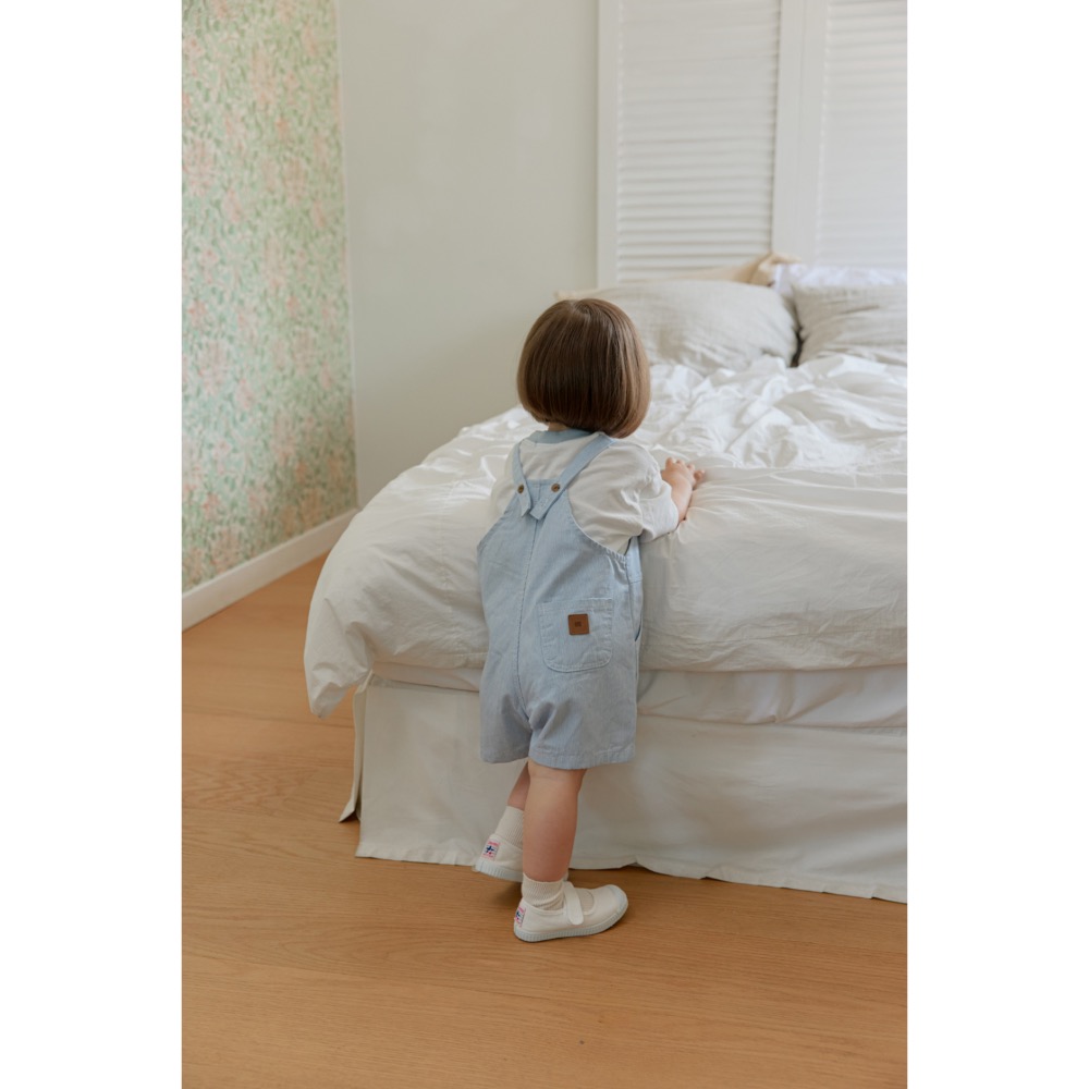 Onu 夏季超可愛吊帶牛仔褲-細節圖2