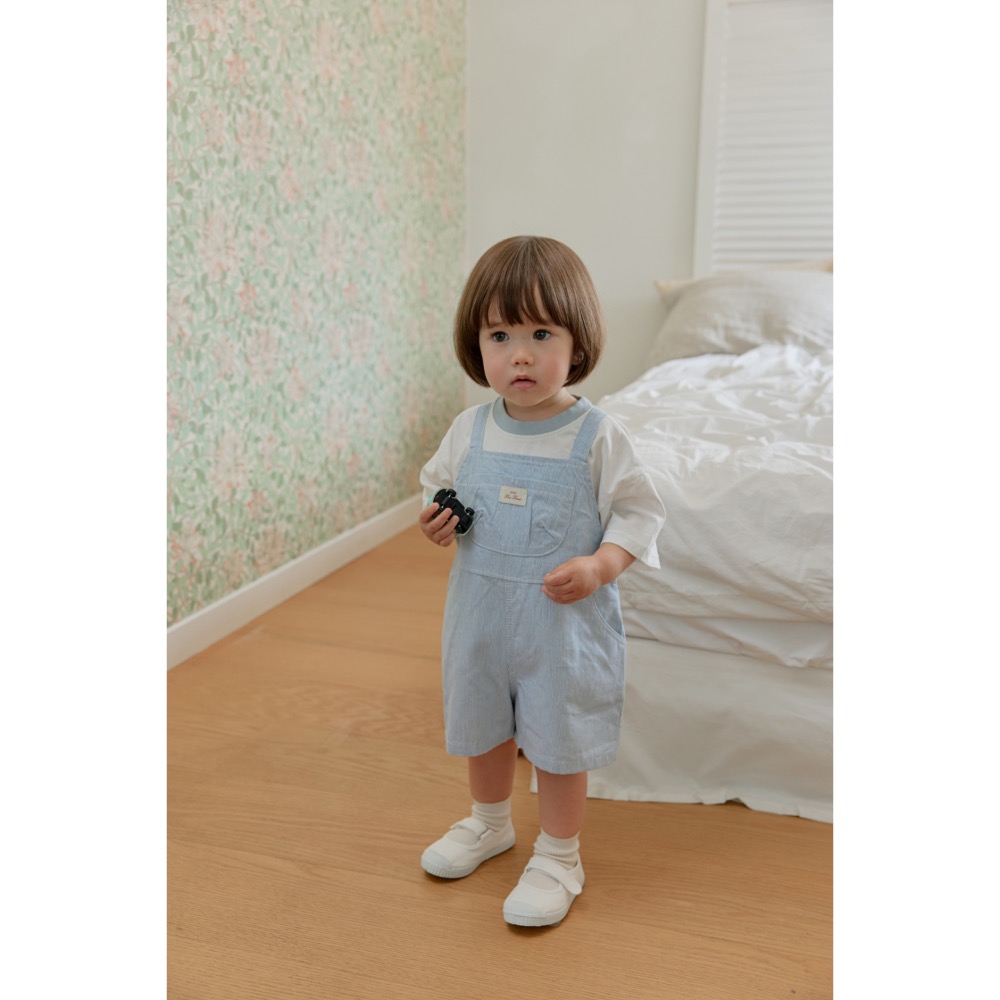 Onu 夏季超可愛吊帶牛仔褲-細節圖3