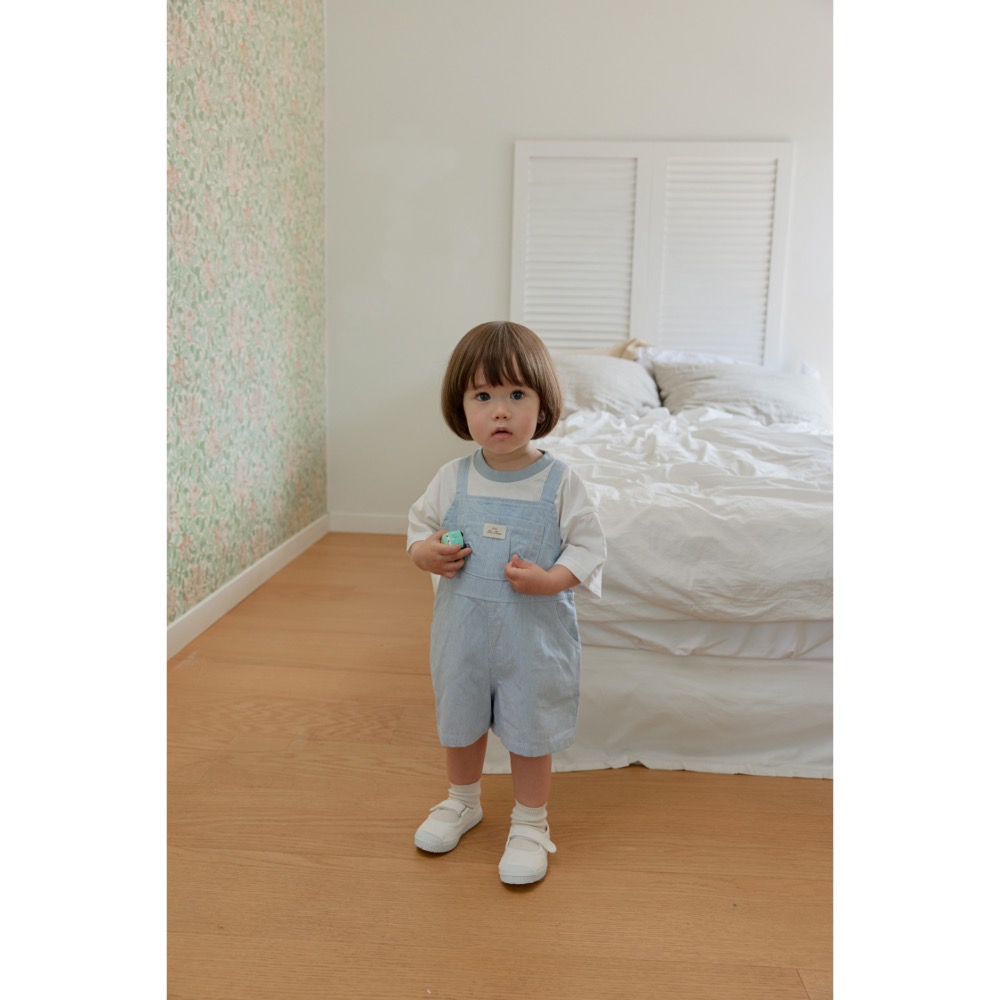 Onu 夏季超可愛吊帶牛仔褲-細節圖4