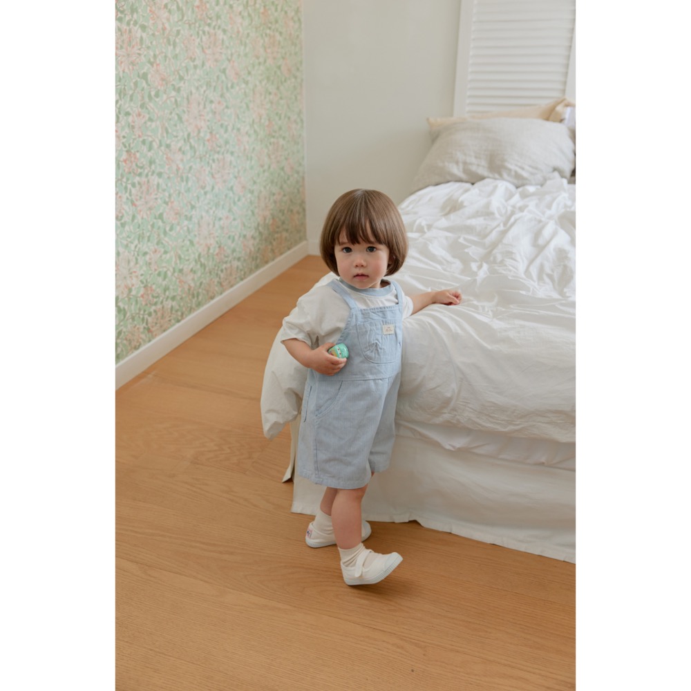 Onu 夏季超可愛吊帶牛仔褲-細節圖5