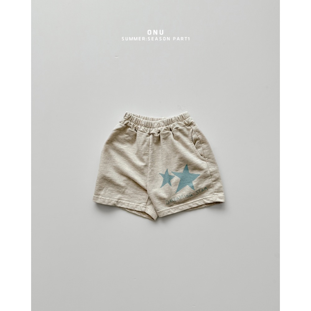 Onu 夏季雙星棉短褲-細節圖3