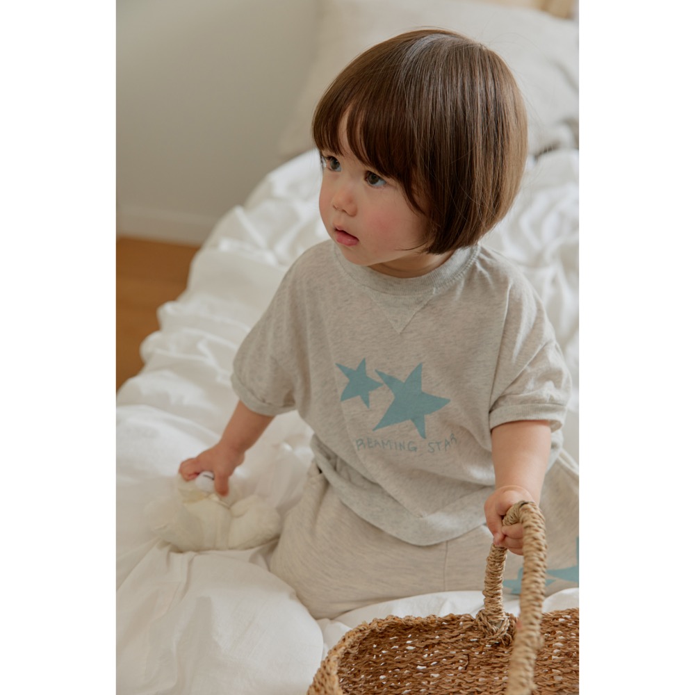 Onu 夏季雙星寬鬆上衣-細節圖2