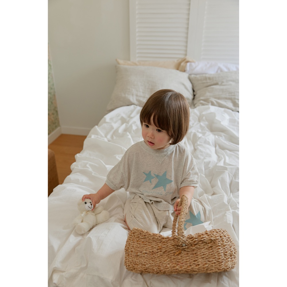 Onu 夏季雙星寬鬆上衣-細節圖8