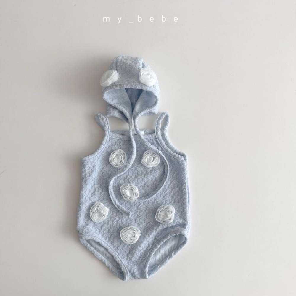 My Bebe 夏季立體花朵泳裝-細節圖3