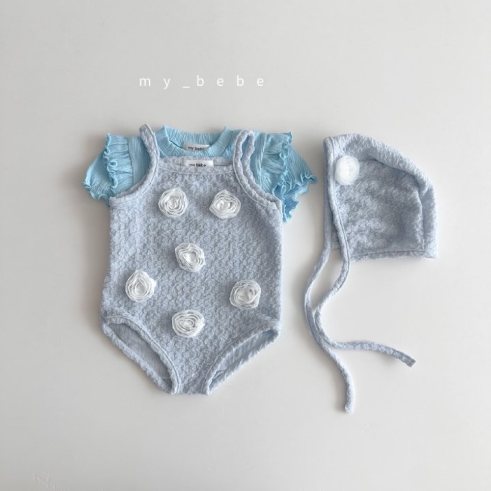 My Bebe 夏季立體花朵泳裝-細節圖4