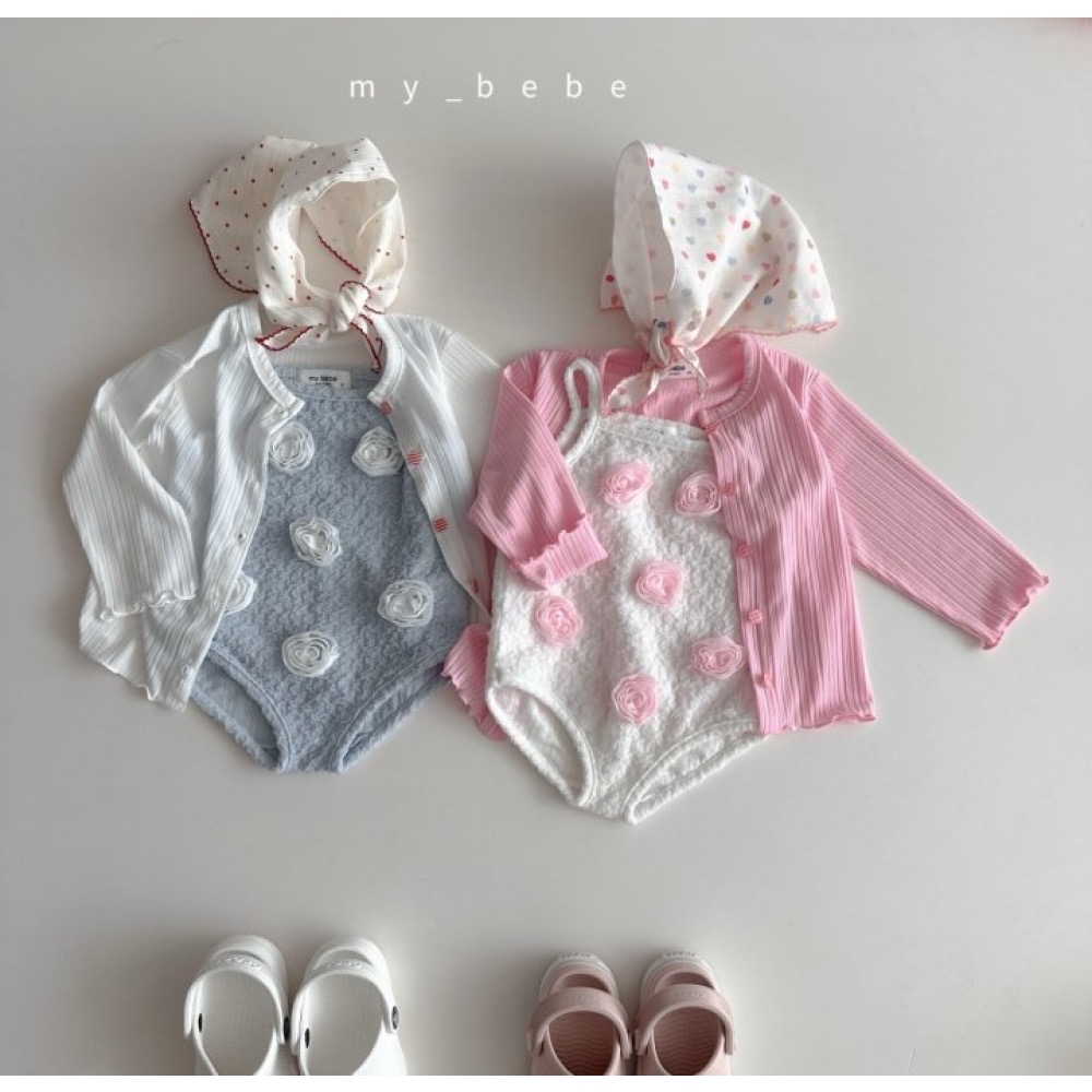 My Bebe 夏季立體花朵泳裝-細節圖6