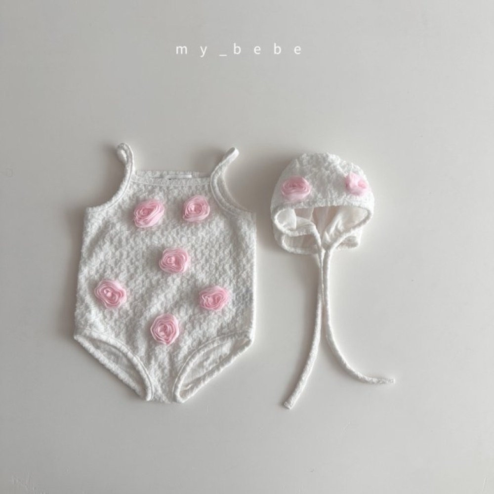 My Bebe 夏季立體花朵泳裝-細節圖7